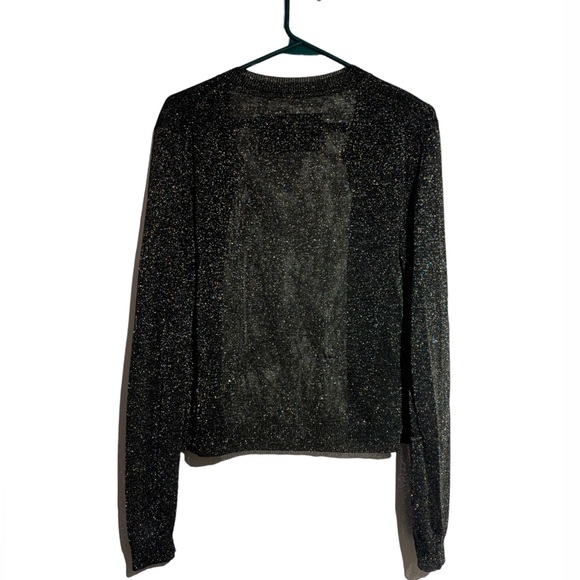 By Malene Birger Metallic Sparkly Cardigan M - Picture 3 of 6